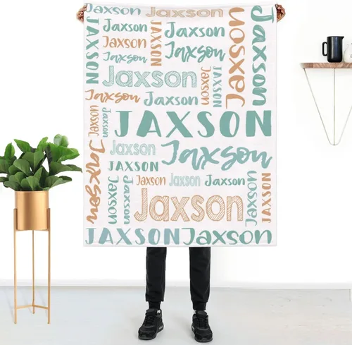 Vista 34 de Mantas de bebé personalizadas para niñas y niños con nombre, mantas de bebé personalizadas con nombre, mantas personalizadas para niños, artículos