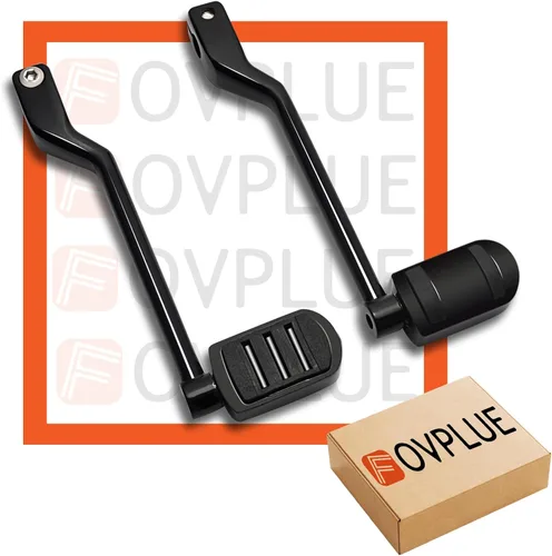 Vista 6 de FOVPLUE Palancas de cambio de talón/punta con clavijas de cambio, clavijas de cambio delanteras y traseras para Harley '86-'17 FL Softail