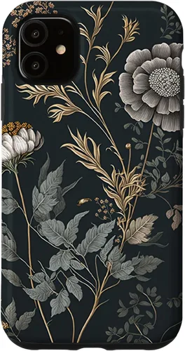Vista 8 de iPhone 16 Cute Flowers Vintage Botánico Floral Ilustración Case