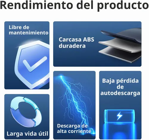 Vista 5 de Miady Batería de ácido plomo sellada recargable de 12V 7Ah (1 paquete)