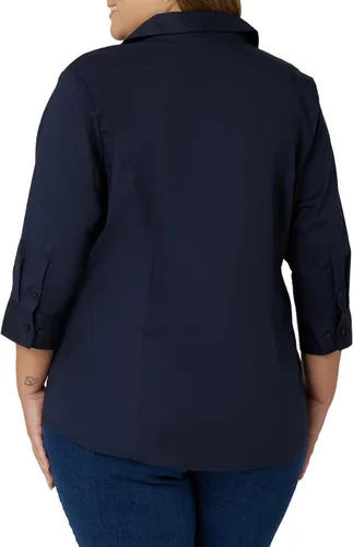Vista 2 de Riders by Lee Indigo Women's Plus Size Easy Care Sleeve Woven Shirt