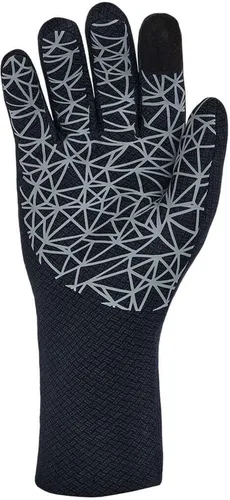 Vista 3 de Striker Guantes de pesca unisex Stealth impermeables y transpirables para exteriores con puño extendido y punta de dedo índice Tech Touch Negro /Gris