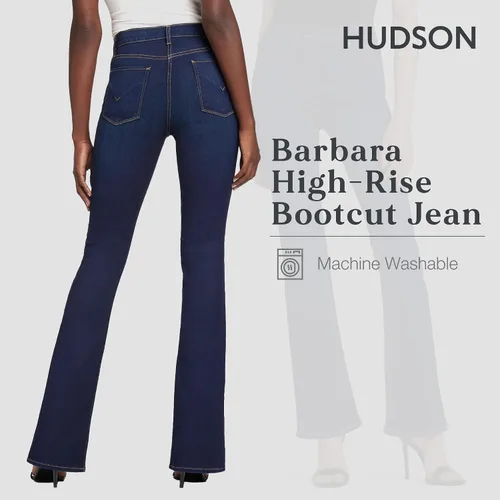 Vista 3 de HUDSON Jeans Barbara de talle alto Bootcut en negro
