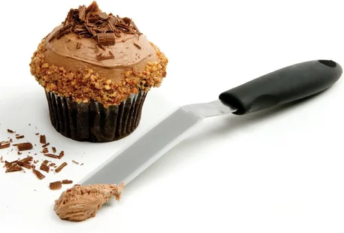 Vista 2 de Norpro Grip-EZ - Espátula para cupcakes, color negro, mediano
