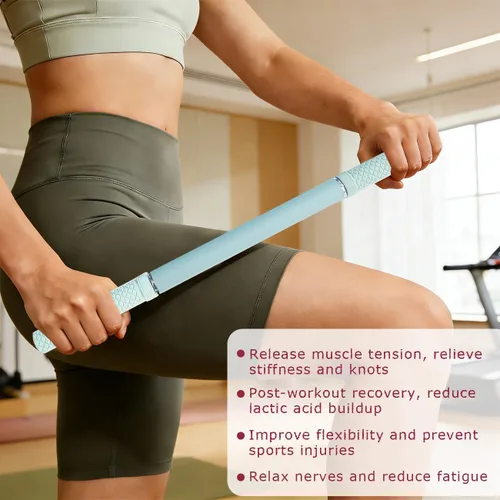 Vista 2 de Muscle Roller Stick - Massage Roller for Myofascial Release & Deep Tissue Massage for Legs, Back, Shoulders - Relieve Soreness & Improve Recovery