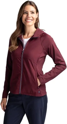 Vista 4 de Cutter & Buck Adapt Eco Knit Hybrid - Chaqueta con cremallera completa para mujer