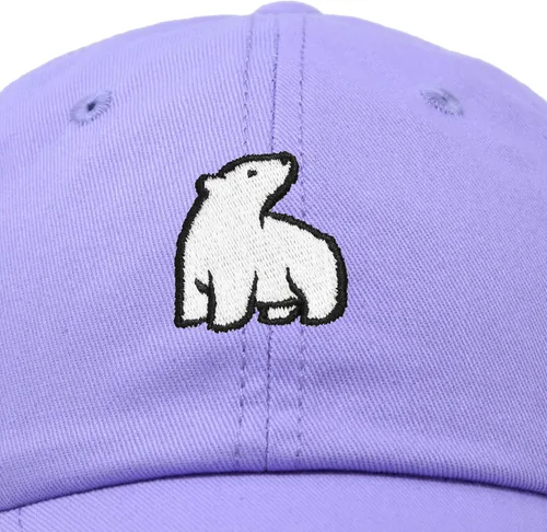 Vista 2 de DALIX - Gorra de béisbol para hombre y mujer, diseño de oso polar bordado