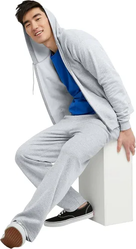 Vista 5 de Hanes EcoSmart - Sudadera con capucha para hombre, diseño de vellón con cremallera completa