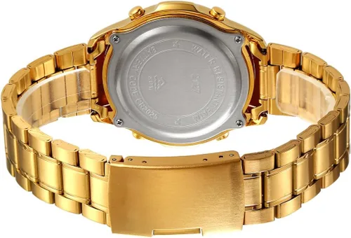 Vista 4 de Reginald Relojes para hombre Moda tendencia multifunción impermeable reloj LED Digital cronógrafo acero inoxidable reloj electrónico