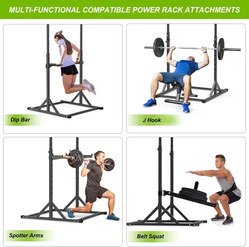 Vista 3 de SELEWARE Power Cage Accessories, Dip Handles, Pull‑Up Stations, and Multi‑Grip Training Attachments