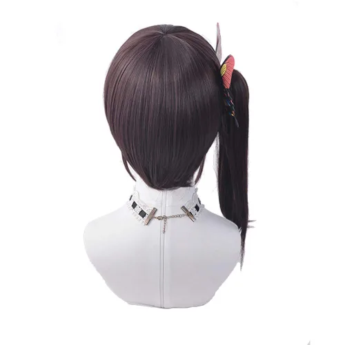 Vista 4 de Fibra de alta temperatura para hombres y mujeres para fiesta masculina, Halloween, Kimetsu no Yaiba, pelucas cortas de cosplay sintéticas