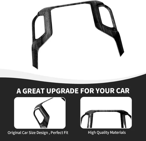 Vista 6 de RAZPOY Cubierta para panel de navegación Silverado, consola central, panel de navegación GPS, compatible con Chevy Silverado 2019-2021 y GMC-Sierra