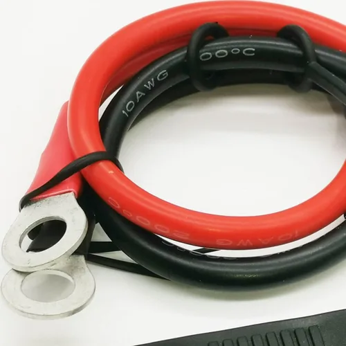 Vista 2 de Cable de carga de batería SAE 10 AWG SAE a junta tórica, conectores de terminal de anillo tórico, cable de extensión SAE de desconexión rápida de 2