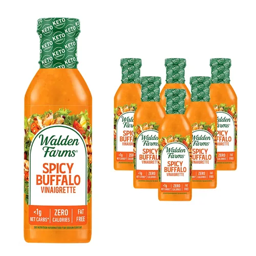 Vista 66 de Walden Farms Vinagreta balsámica de pera y blanca, sin calorías, sin gluten, baja en carbohidratos, apta para dieta cetogénica, vegana, sin azúcar