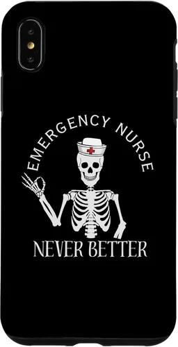Vista 7 de iPhone 14 Funny ER Nurse ED Enfermera Sala de Emergencias Enfermera Halloween Regalos Caso