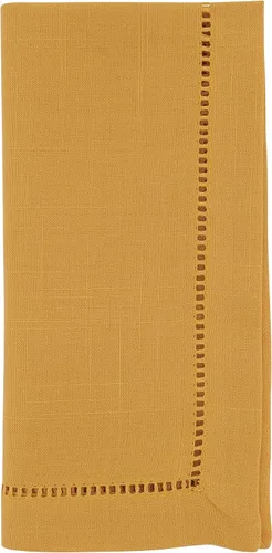 Vista 132 de SARO LIFESTYLE Servilleta de cóctel con borde cosido (juego de 12), negro, 6"x6