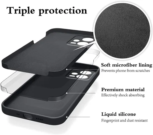 Vista 8 de Compatible con Redmi Note 12 Pro Plus Funda de silicona líquida verde oscuro, tacto suave para Xiaomi Redmi Note 12 Pro Plus Funda de teléfono