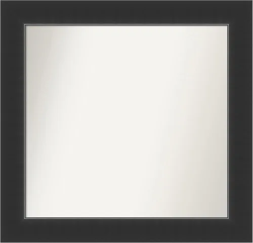 Vista 51 de Amanti Art Espejo personalizado, espejo de baño negro Astor, espejo de pared o espejo de tocador de baño sobre el fregadero (25 x 25 pulgadas)