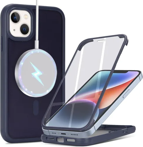Vista 77 de Funda para iPhone 8 Plus con protector de pantalla, compatible con Magsafe, para iPhone 7 Plus, protector de pantalla integrado, funda delgada