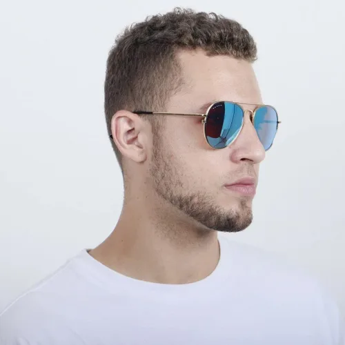 Vista 5 de Marfil CENTAURUS - Lentes de sol polarizados con filtro UV 400 protección 100 lente redonda unisex estilo deportivo para hombres y mujeres