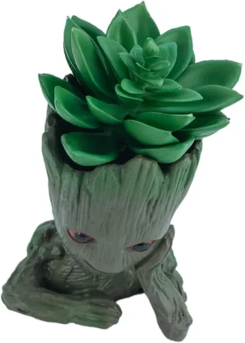 Vista 4 de Culture Fly Marvel Guardians of The Galaxy Groot - Maceta para suculentas falsas