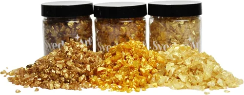 Vista 11 de Syedra Vidrio Triturado para Manualidades, Juego de 3, Chips de Alto Brillo, Purpurina, Piezas de Vidrio Roto, 0.118-0.236 pulgadas, 1 libra (Negro)