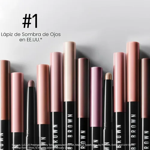Vista 4 de Bobbi Brown Sombra en crema de larga duración en barra Sombra de ojos en barra de 24 horas Tonos de alta pigmentación, acumulables con tres