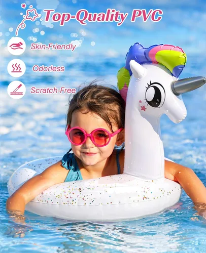 Vista 2 de HeySplash Flotador inflable para piscina, flotador, divertido flotador de playa, juguetes de fiesta de natación, verano, tubos inflables de piscina
