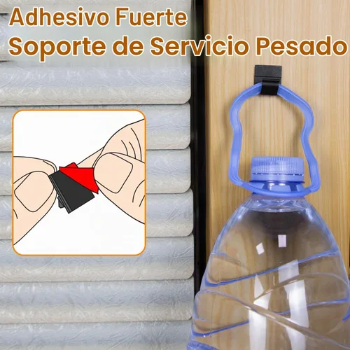 Vista 4 de SOULWIT 50 unidades de clips autoadhesivos para gestión de cables, organizadores de cables con clips de alambre adhesivos para TV, PC, laptop, cable