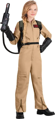 Vista 4 de Disfraz de Cazafantasmas Deluxe para niños Beige