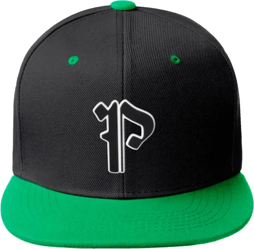 Vista 1269 de Daxton Gorra clásica con visera de billete plano con letras del alfabeto inglés antiguo de la A a la Z
