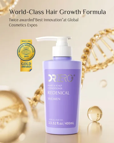 Vista 2 de DR ZERO REDENICAL Acondicionador de crecimiento del cabello para mujeres, 13.5 onzas, tratamiento voluminizador de espesamiento y anti pérdida