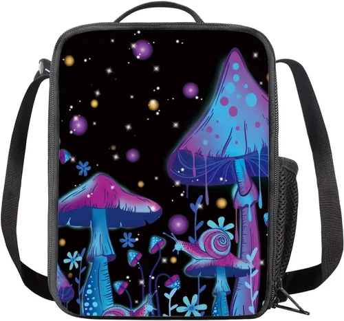 Vista 12 de INSTANTARTS Axolotl - Bolsa de almuerzo para niños, reutilizable, aislada, térmica, bolsa de almuerzo, bolsa de comida para niñas