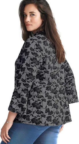 Vista 3 de Ellos Camiseta Jacquard con cuello alto falso para mujer