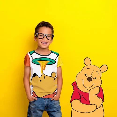 Vista 5 de Winnie The Pooh Graphic - Camiseta (juegos) Tigger Eeyore Piglet Rabbit Roo Kanga Owl Lumpy Kessie Ropa para bebéniños pequeños