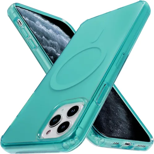Vista 89 de Tigowos Funda Magnética para iPhone Air Compatible con MagSafe Resistente a Caídas de 16 Pies Cubierta Trasera con Sensación de Piel Mate a Prueba