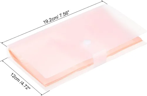 Vista 2 de PATIKIL Portatarjetas de visita, 1 paquete de carpeta portátil de plástico para tarjetas, libro organizador de tarjetas de nombre para mujeres
