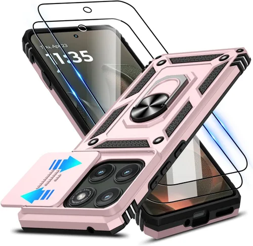 Vista 166 de ATUMP for Moto G-Play-2024 Case with Camera Lens Cover & HD Screen Protector(2 Pcs), [10FT Military Grade Drop Protection] Magnetic Ring Holder