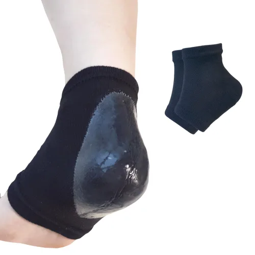 Vista 17 de Calcetines hidratantes de talón de gel para reparar el talón seco y agrietado, suaviza, calma y revitaliza tus pies, para hombres y mujeres