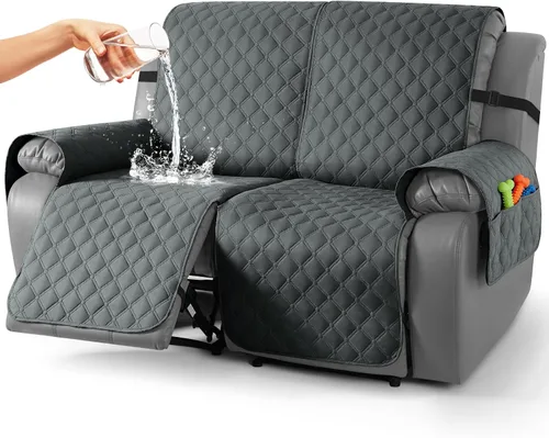 Vista 67 de TAOCOCO Fundas reclinables 100% impermeables, con correas para las piernas, funda de sofá reclinable reversible para silla reclinable, protector