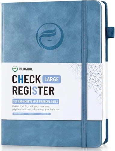 Vista 8 de Registros de cheques para chequera personal, registro Blugool de cheques con registros de cheques y transacciones, libro de registro de contabilidad