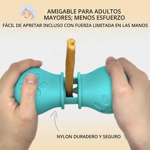 Vista 5 de BoniVet Soporte para palitos comestibles para perros, soporte para masticables, dispositivo de seguridad para prevenir atragantamientos