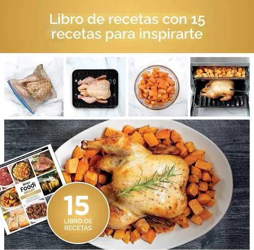 Vista 11 de Ninja DT251 Foodi 10 en 1 Smart XL - Horno de freír de aire, hornear, asar, tostar, asar, tostadora digital, termómetro, convección envolvente