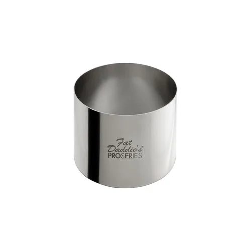 Vista 25 de Fat Daddio's Anillo redondo de acero inoxidable para pasteles y pastelería, 2 x 0.75 pulgadas