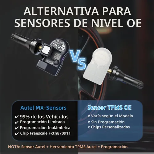 Vista 6 de Autel TPMS Sensors, sensor MX 315MHz + 433MHz MaxiTPMS Sensor de presión de neumáticos