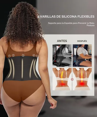 Vista 4 de FeelinGirl - Faja de entrenamiento de cintura para mujer, corsé de control Negro