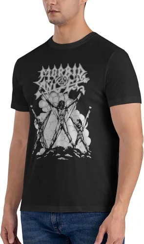Vista 4 de PEYDEN Morbid Angel T Shirt Men Summer Fashion Breathable Cotton Round Neckline Shirt Sports Fitness Short Sleeve Tees