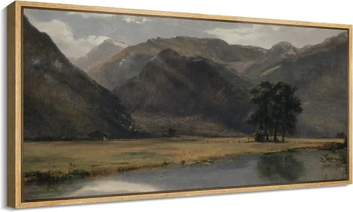 Vista 63 de SIGNFORD Lienzo enmarcado extragrande para pared, diseño de flores silvestres, paisaje, campo escénico con flores florecientes, ilustraciones