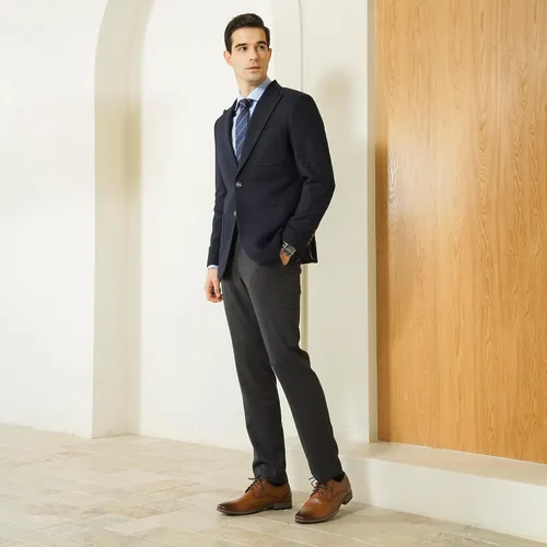 Vista 3 de Vostey Zapatos de vestir para hombre, zapatos Oxford formales, zapatos clásicos con cordones Derby