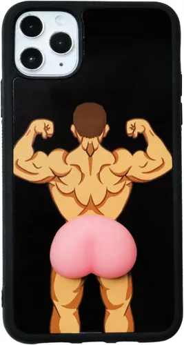 Vista 25 de Funda Graciosa y Fea para Teléfono Compatible con iPhone 7/8/SE Funda Ridícula, Extraña, Feísima y Loca de Melocotón